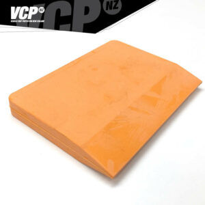 Orange Rubber Block Squeegee with Bevelled Edge