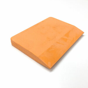 Orange Rubber Block Squeegee with Bevelled Edge