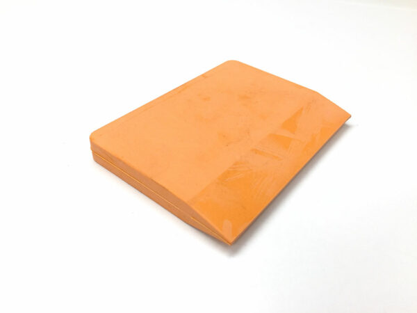 Orange Rubber Block Squeegee with Bevelled Edge