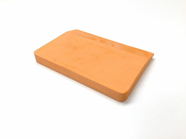 Orange Rubber Block Squeegee with Bevelled Edge