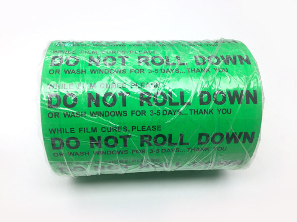 Do Not Roll Down Labels