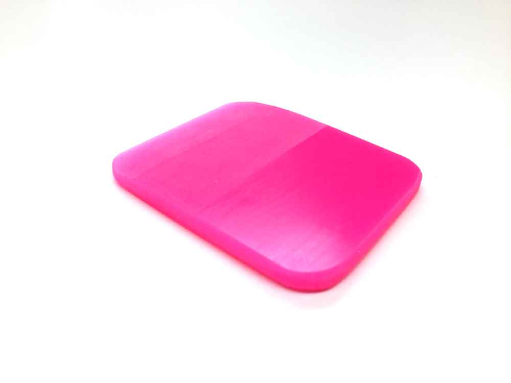 PPF HiVis Pink/Green Squeegee – Rounded