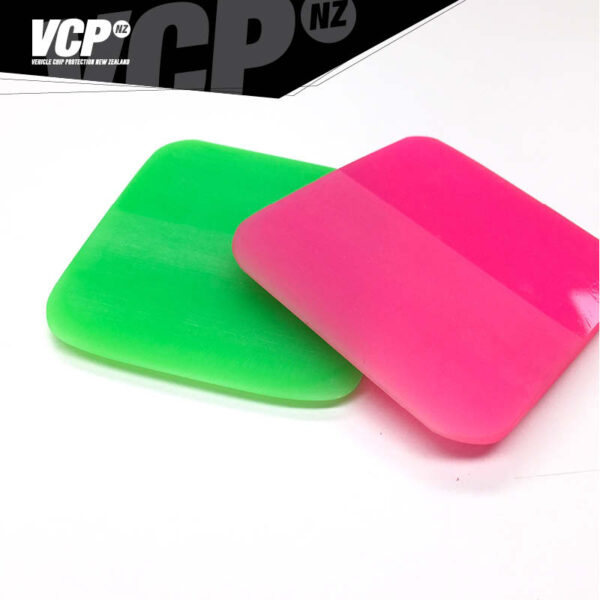 PPF HiVis Pink/Green Squeegee – Rounded